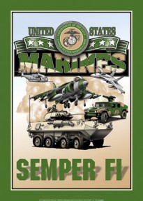 U.S. Marines Metal Sign