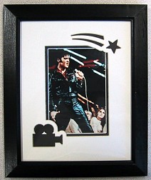 Black Leather - Elvis Presley Framed Print