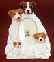 Jack Russell Terrier 3-1/2 X 5 Three Dimensional Photo Frame