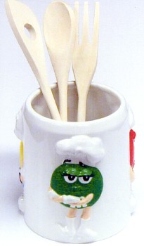 M&M'S BRAND CHEF KITCHEN TOOL HOLDER WITH TOOLS