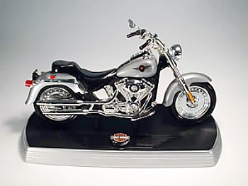 HARLEY-DAVIDSON FAT BOY TELEPHONE SILVER AND BLACK