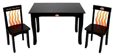 HARLEY-DAVIDSON AVALON FLAME TABLE AND CHAIR SET