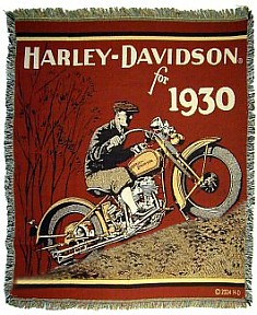 Harley-Davidson 1930 Tapestry Blanket/Throw