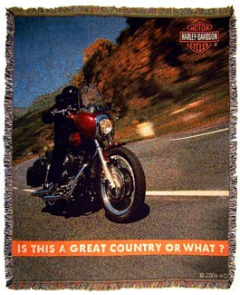 Harley-Davidson Great Country Blanket/Throw