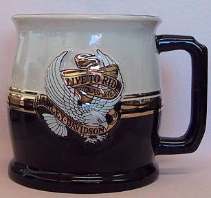 HARLEY-DAVIDSON EAGLE LIVE TO RIDE RIDE TO LIVE 15 OUNCE MUG