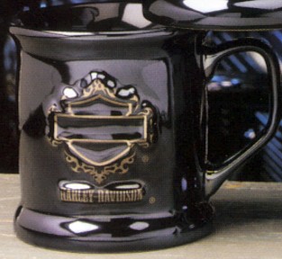 HARLEY-DAVIDSON BAR AND SHIELD 12 OZ. BLACK PEARL MUG