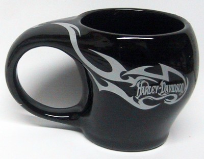 HARLEY-DAVIDSON WIDE MOUTH BLACK 16 OZ. MUG