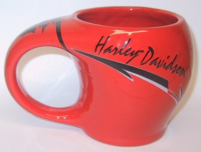 HARLEY-DAVIDSON WIDE MOUTH ORANGE 16 OZ. MUG