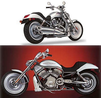 THE HARLEY-DAVIDSON 2002 VRSCA V-ROD DIE-CAST SCALE MODEL BY THE FRANKLIN MINT