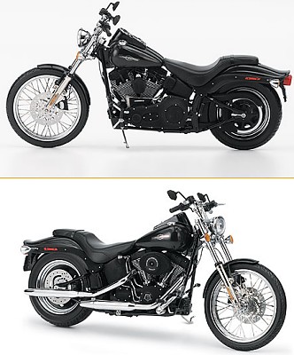 2006 HARLEY-DAVIDSON NIGHT TRAIN LIMITED EDITION DIE-CAST SCALE MODEL BY THE FRANKLIN MINT