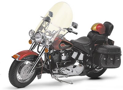 HARLEY-DAVIDSON HERITAGE SOFTAIL CLASSIC CONNOISSEUR'S SERIES LIMITED EDITION DIE-CAST SCALE MODEL BY THE FRANKLIN MINT
