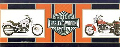 HARLEY DAVIDSON WALLPAPER BORDER