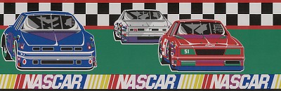 Nascar Green Wall Border