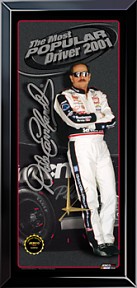 DALE EARNHARDT MOST POPULAR DRIVER 2001 NASCAR LIMITED EDITION WALL CLOCK