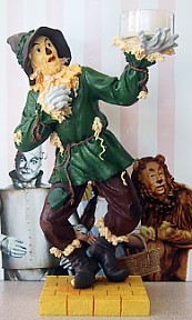 THE WIZARD OF OZ SCARECROW TEALIGHT CANDLE HOLDER FIGURINE