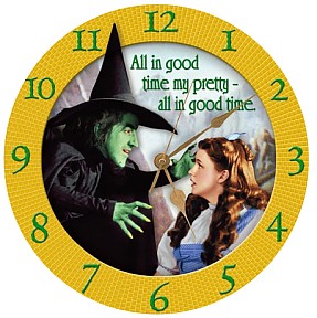 Wizard Of Oz Wicked Witch Wall Clock