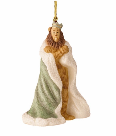 LENOX CLASSICS THE WIZARD OF OZ COWARDLY LION HOLIDAY ORNAMENT