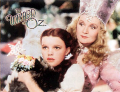 THE WIZARD OF OZ DOROTHY AND GLINDA TIN METAL SIGN
