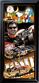 TONY STEWART PEANUTS GREAT PUMPKIN NASCAR LIMITED EDITION WALL CLOCK