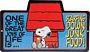 Peanuts Snoopy Junk Food Embossed Tin Sign