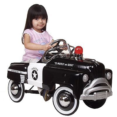 POLICE CAR PEDAL CAR BY AMERICAN RETRO