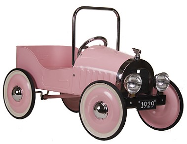 MODEL 1929 PINK JALOPY PEDAL CAR BY AMERICAN RETRO