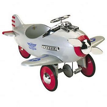 SILVER PURSUIT PEDAL PLANE BY AIRFLOW COLLECTIBLES