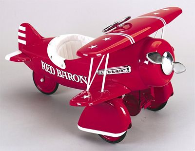 RED BARON PEDAL BI-PLANE BY AIRFLOW COLLECTIBLES