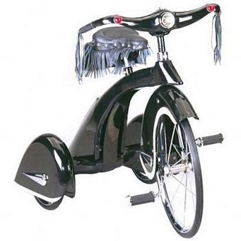 RETRO BLACK ROAD HOG TRICYCLE BY AIRFLOW COLLECTIBLES