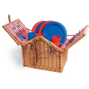 RAVINA FOUR PERSON DELUXE PICNIC BASKET