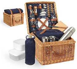 CANTERBURY DELUXE PICNIC BASKET SERVICE FOR TWO