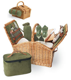 SOMERSET DELUXE PICNIC BASKET SERVICE FOR TWO