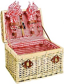 CHARDONNAY TWO PERSON DELUXE PICNIC BASKET