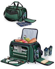SHERWOOD SHOULDER PACK FOUR PERSON DELUXE PICNIC BASKET