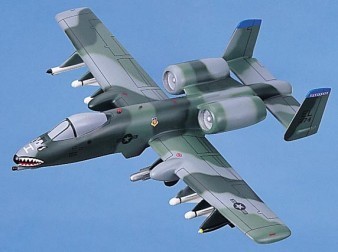 A-10A THUNDERBOLT II GREEN CAMOU SCALE MODEL AIRCRAFT