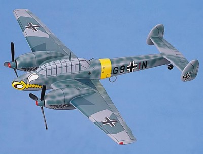 MESSERSCHMITT BF110 SCALE MODEL AIRCRAFT