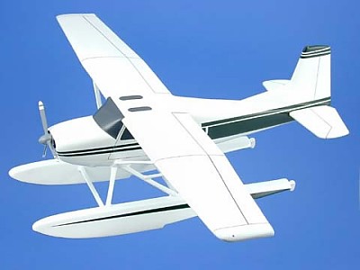 Cessna 180 With Floats Scale Model Aircraft