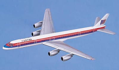 UNITED AIRLINES DC-8 SCALE MODEL AIRCRAFT