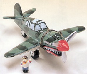 P-40 Porcelain Hinged Box With Pilot