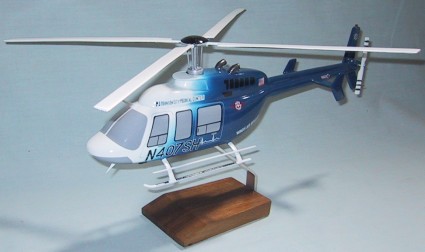 Bell 407 Johnson City Medical Center Helicopter Custom Scale Model Aircraft