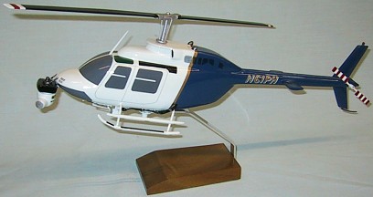 Bell Jet Ranger News Helicopter Custom Scale Model Aircraft