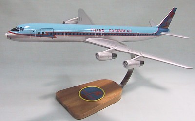 DC-8 Trans Caribbean Airlines Custom Scale Model Aircraft