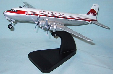 DC-6B Western Airlines Custom Scale Model Aircraft