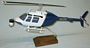 Bell Jet Ranger News Helicopter Custom Scale Model Aircraft