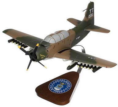 A-1E SKYRAIDER USAF SCALE MODEL AIRCRAFT