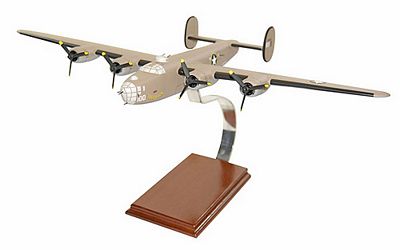 B-24D PLOESTI RAID SIGNED BY WALTER STEWART SCALE MODEL AIRCRAFT