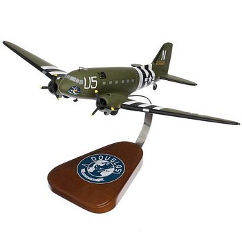 C-47 SKYTRAIN AS USED IN THE NORMANDY INVASION SCALE MODEL AIRCRAFT