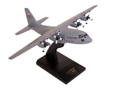 C-130H Hercules (Gray) 1/100 Scale Model Aircraft