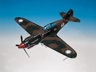 P-40B WARHAWK SCALE MODEL AIRCRAFT