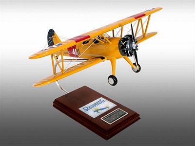 N2S-2/3/4 Stearman Yellow Peril 1/22 Scale Model Aircraft